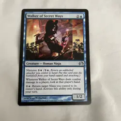 Magic the Gathering MTG Planechase 2012 WALKER OF SECRET WAYS NM 1x - Image 1