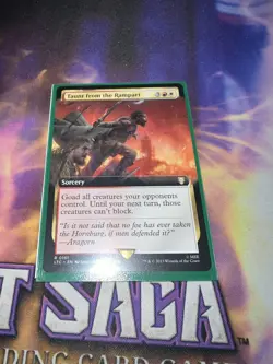 Mtg Singles - Taunt from the Rampart (Extended Art) - LTC: LOTR: Tales... - LP - Image 1