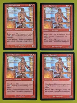 Keldon Champion x4 Urza's Destiny 4x Playset Magic the Gathering MTG - Image 1
