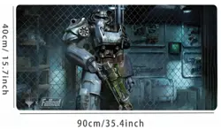 MTG x Fallout Playmat - Power Armor Artwork | Universes Beyond Mousepad - Image 2