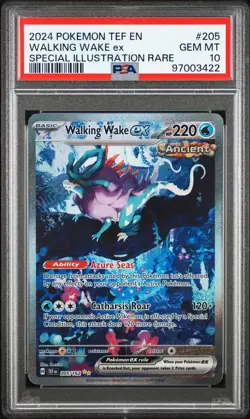 2024 POKEMON TEF EN-TEMPORAL FORCES #205 WALKING WAKE EX PSA 10 - Image 1