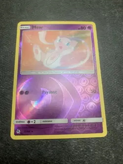 Pokemon TCG Mew 32/68 Hidden Fates Reverse Holo Rare Near Mint Card - Image 1
