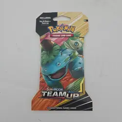Pokemon TCG - SM: Team Up Sleeved Art Set (Complete 4 Packs) SEALED RARE! - Image 2