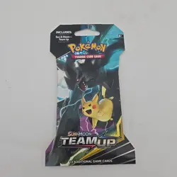 Pokemon TCG - SM: Team Up Sleeved Art Set (Complete 4 Packs) SEALED RARE! - Image 4