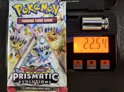 Pokemon Prismatic Evolutions Booster Pack Sealed 22.54g 3.67mm Heaviest! - Image 1