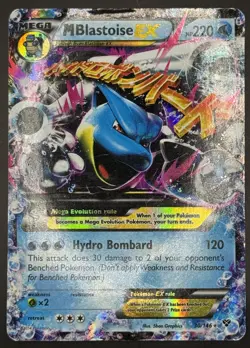 Pokemon TCG Mega Blastoise EX XY Holo Evolutions 30/146 HP - Image 1