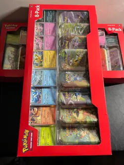 2x Lot Pokemon Prismatic Evolutions Costco 8 Mini-Tin Bundle w/Promo SEALED - Image 3