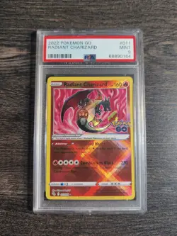 2022 POKEMON GO RADIANT CHARIZARD #011 MINT 9 - Image 1