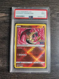 2022 POKEMON GO RADIANT CHARIZARD #011 MINT 9 - Image 3