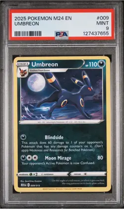 UMBREON PSA 9 2025 POKEMON M24 EN-MCDONALD'S COLLECTION #009 - MINT - Image 1