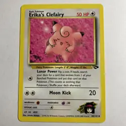 Pokemon Erika's Clefairy 40/132 Gym Challenge Regular Pokemon Nintendo LP+ TCG - Image 1