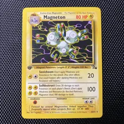 Magneton 26/62 Fossil 1st Edition Rare Pokemon Non Holo, Excellent condition! - Image 1