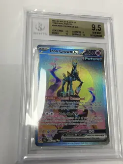 Pokemon - Iron Crown ex 206/162 - Temporal Forces SIR - BGS 9.5 GEM MINT - Image 1
