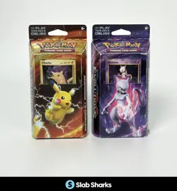 POKEMON TCG PIKACHU MEWTWO XY EVOLUTIONS SEALED DECK BOXES - Image 1