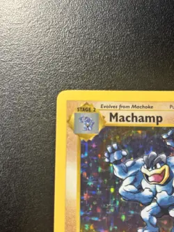 Pokemon Card Shadowless Machamp Holo Rare 1st Edition Base Set #8/102 Vintage LP - Image 5