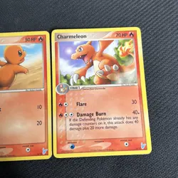 Charmander 2/12 Charmeleon 3/12 Minun Trainer Kit Pokemon Card 2 - Image 3