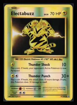 Electabuzz 41/108 Common Reverse Holo XY - Evolutions Pokemon Card - Image 1