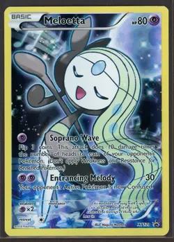 Meloetta #XY120 Mythical Collection Black Star Promo Pokemon Card - Image 1