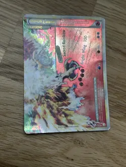 Pokemon Ho-Oh Legend Bottom Half Card Ultra Rare Holo 112/123 HP DMG Condition - Image 1