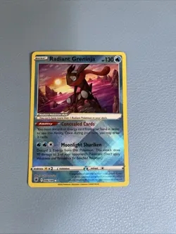 Pokemon TCG Radiant Greninja Holo Rare Card Swsh10: Astral Radiance 046/189 - Image 1