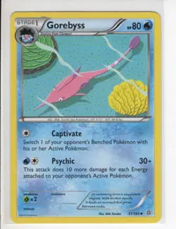 GOREBYSS XY PRIMAL CLASH SET POKEMON CARD 51/160 LP - Image 1