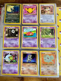 Vintage Pokemon 200+ Card Lot - Pikachu Binder Included - Image 3