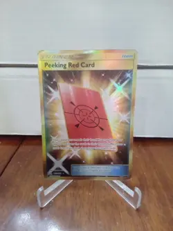 Pokemon Tcg Peeking Red Card Secret Rare 169/156 Ultra Prism - Image 1