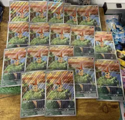 Victini Illustration Rare JUMBO Oversized Promo SVP208 Card Lot X17 - Image 1