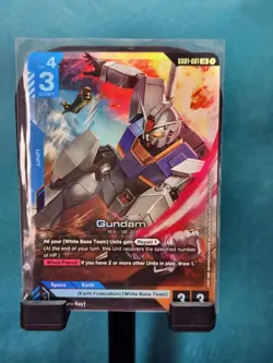 Gundam GD01-001 LR Foil Newtype Rising Card Game RX-78-2 Near Mint TCG NM - Image 1