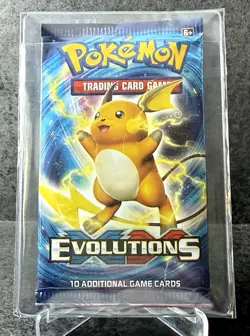 Pokemon TCG XY Evolutions Raichu Booster Pack 10 Trading Cards (2016) - Image 1