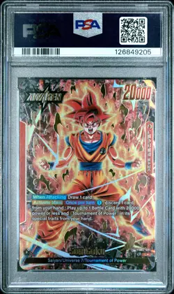 2024 DRAGON BALL SUPER CARD GAME FUSION WORLD BLAZING AURA SON GOKU PSA 10 - Image 2