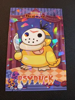 Pokemon 2025 Card Database Set Halloween Psyduck Jason Cracked Ice Holo Peru 6 - Image 1