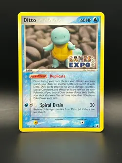 Ditto GAMES EXPO Card- Ex Delta Species 64/113-Super Rare Pokemon Promo -NM - Image 1