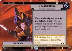 Star Wars Unlimited LotF Hyperspace Card LOF281 Darth Revan - Image 1