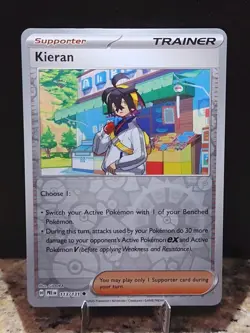 Surfer 187/191 Kieran 113/131 Surging Sparks Prismatic Evo Reverse Pokemon Cards - Image 5
