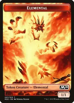 Elemental Token 10x - Red - Nelson Art - M20 Core Set 2020- MTG Magic NM - Image 1