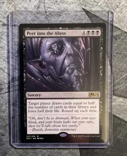 Peer into the Abyss - Core Set 2021 - M21 - Magic the Gathering - MTG - Image 1