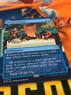 C5389 MAGIC MTG WILDS ELDRAINE ENCHANTING TALES FORCED FRUITION #0018 NM SHOW - Image 2