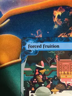 C5389 MAGIC MTG WILDS ELDRAINE ENCHANTING TALES FORCED FRUITION #0018 NM SHOW - Image 3