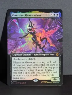 MTG Spider-Man MYTHIC 0256 Gwenon, Remorseless Borderless Foil... - Image 1