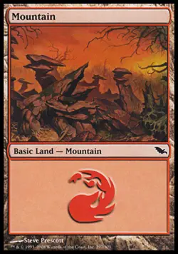 4 Mountain (297) NM-Mint Shadowmoor Land C mtg SPARROW MAGIC - Image 1