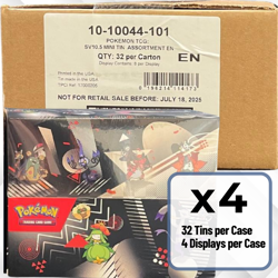 Pokemon Scarlet & Violet Unova Mini Tin 4 Box Case Factory Sealed - Image 1