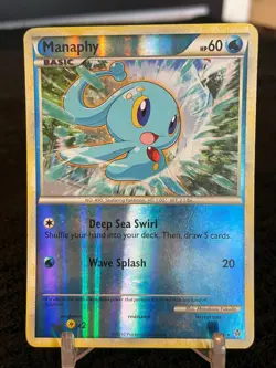 Pokemon Manaphy 3/95 HGSS Unleashed Reverse Holo Rare - Image 1
