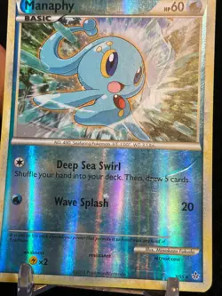 Pokemon Manaphy 3/95 HGSS Unleashed Reverse Holo Rare - Image 4
