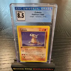 CUBONE - 1ST EDITION - 1999 Pokemon Fossil - #50/64 - CGC MINT+ 8.5 - Image 1