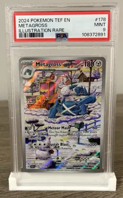 Pokemon TCG Metagross Illustration Rare Temporal Forces 178/162 PSA 9 - Image 1