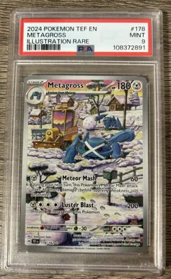 Pokemon TCG Metagross Illustration Rare Temporal Forces 178/162 PSA 9 - Image 3
