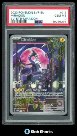 2023 POKEMON SV BLACK STAR PROMOS - SVP EN #013 MIRAIDON PSA 10 - Image 1