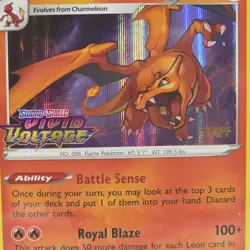 Pokemon Charizard Vivid Voltage STAFF Prerelease Holo Promo SWSH066 PSA 10 - Image 2