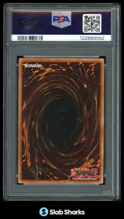 2002 YU-GI-OH! LEGEND OF BLUE EYES WHITE DRAGON EUROPE EN DARK MAGICIAN PSA 8 - Image 2
